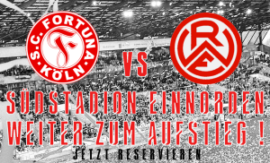 Südstadion einnorden! Weiter zum Aufstieg! FFA-Bus zum Spiel gegen Fortuna Köln